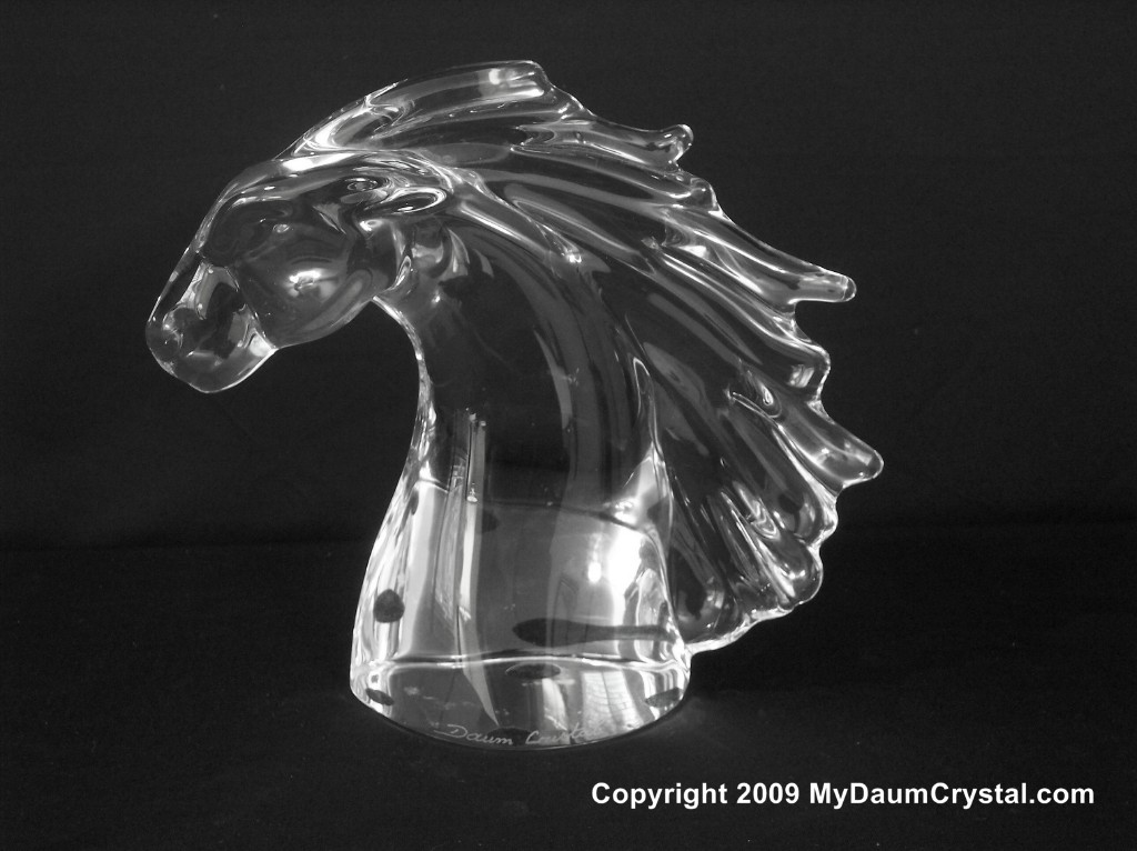 My Daum Crystal Horse Head Family